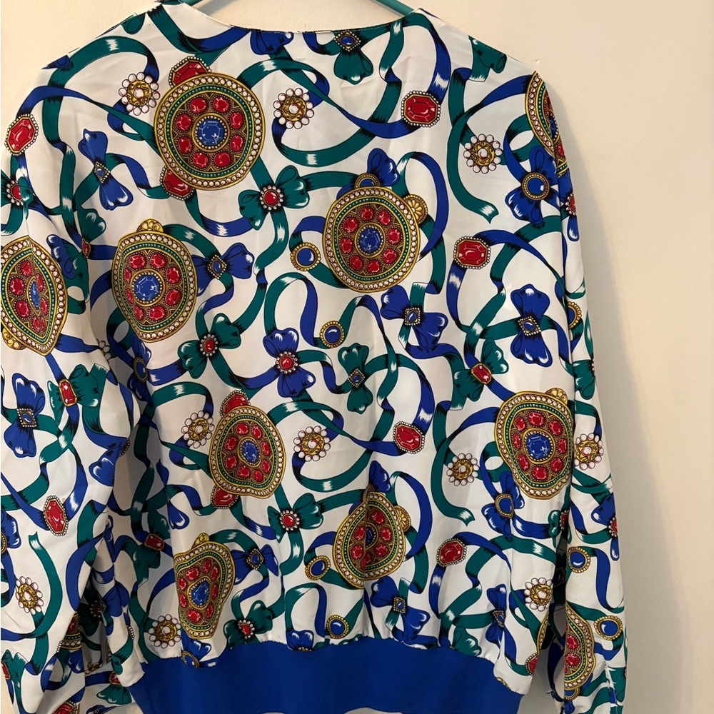 Josephine Multicolor Women's Blouse Long Sleeve - Sz XL - Picture 7 of 8